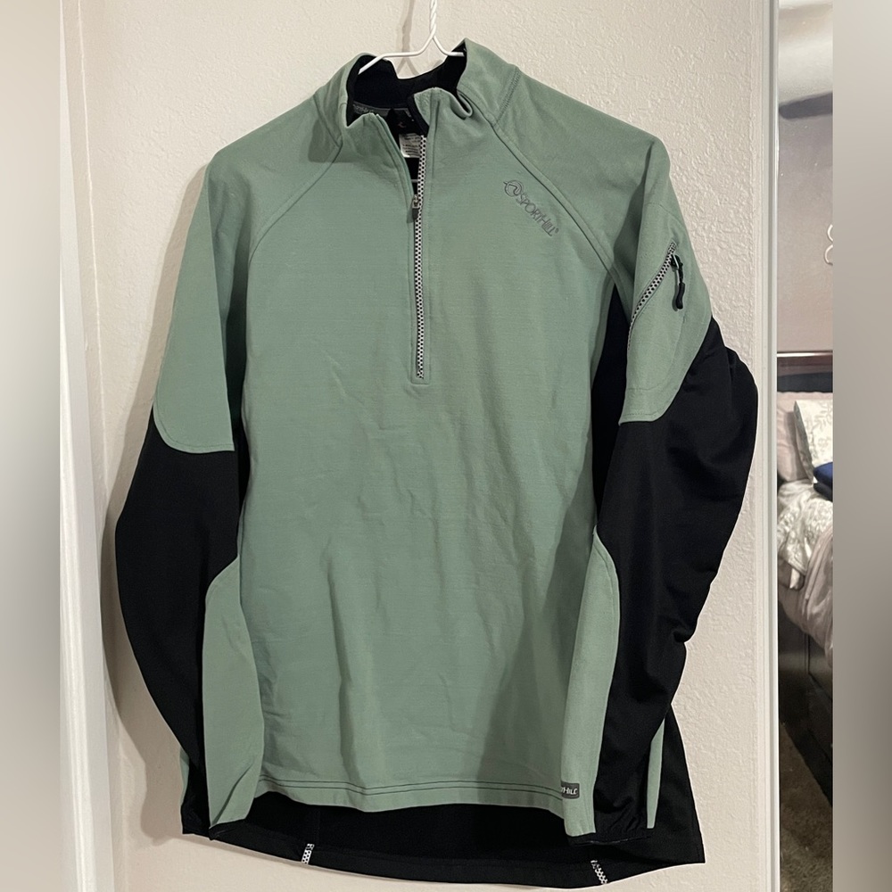 Women’s sport hill long sleeve 1/4 zip size L